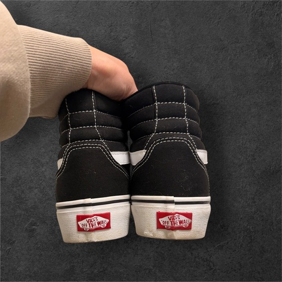 VANS FILMORE FILMORE HI shoes AUTHENTIC, US size 9 women's black white high top - Picture 9 of 10